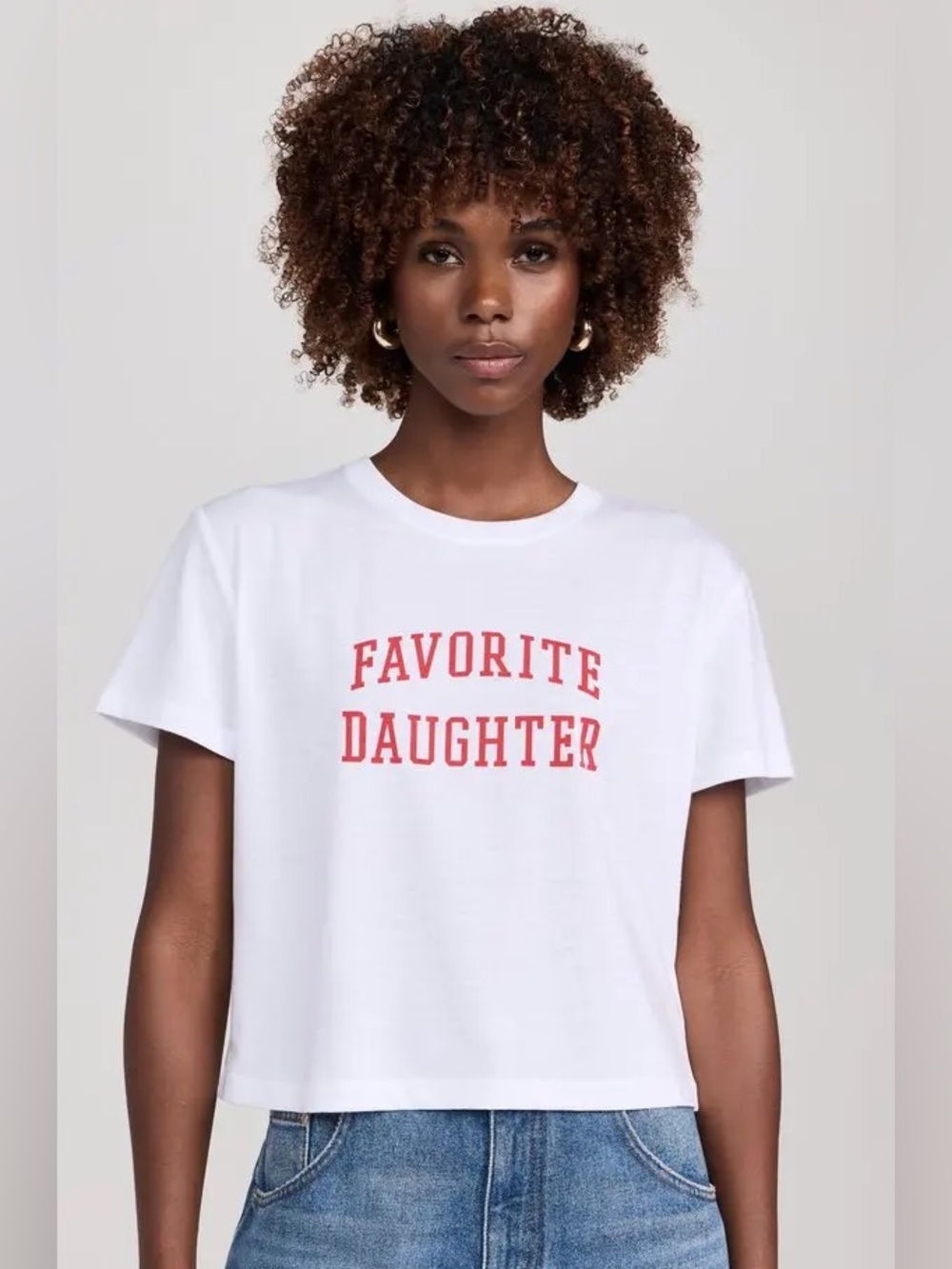 Favorite Daughter Cropped Collegiate Tee NWOT